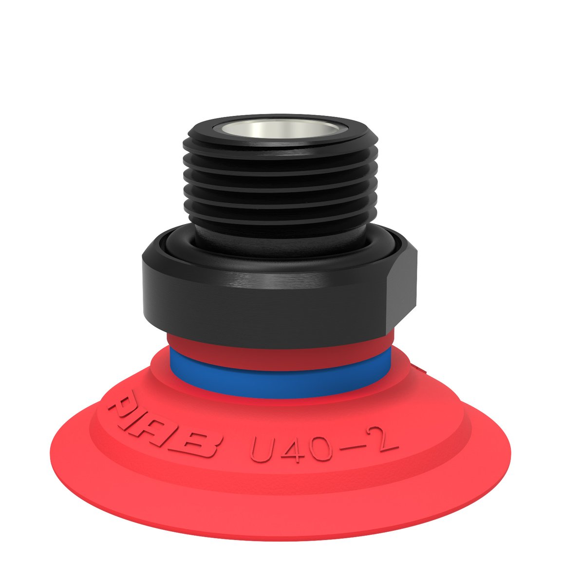 Suction cup U40-2 Silicone, G3/8" male, with mesh filter