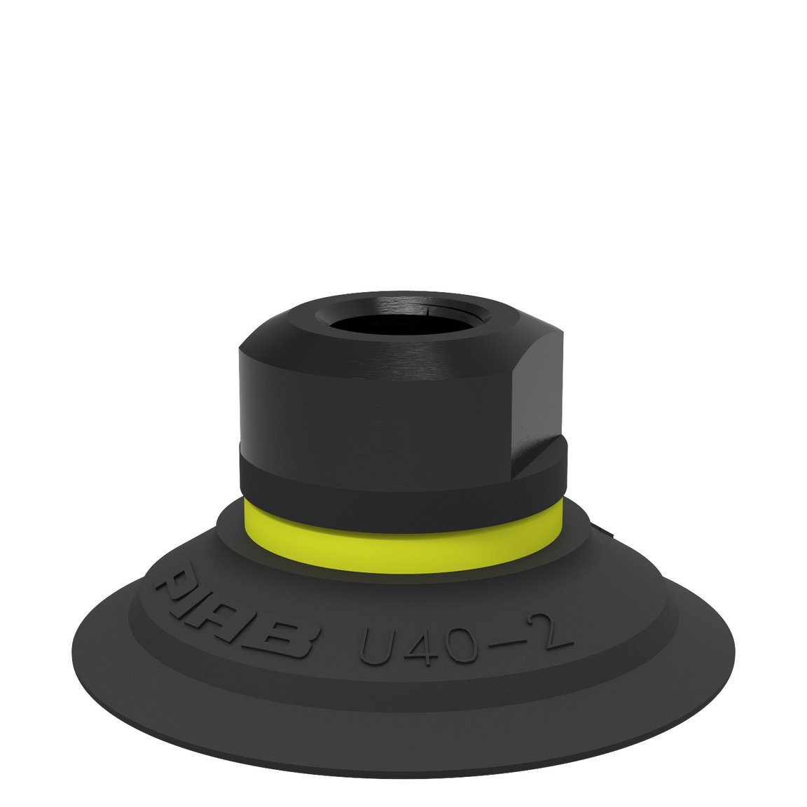 Suction cup U40-2 Nitrile-PVC, 1/8" NPSF female - 1