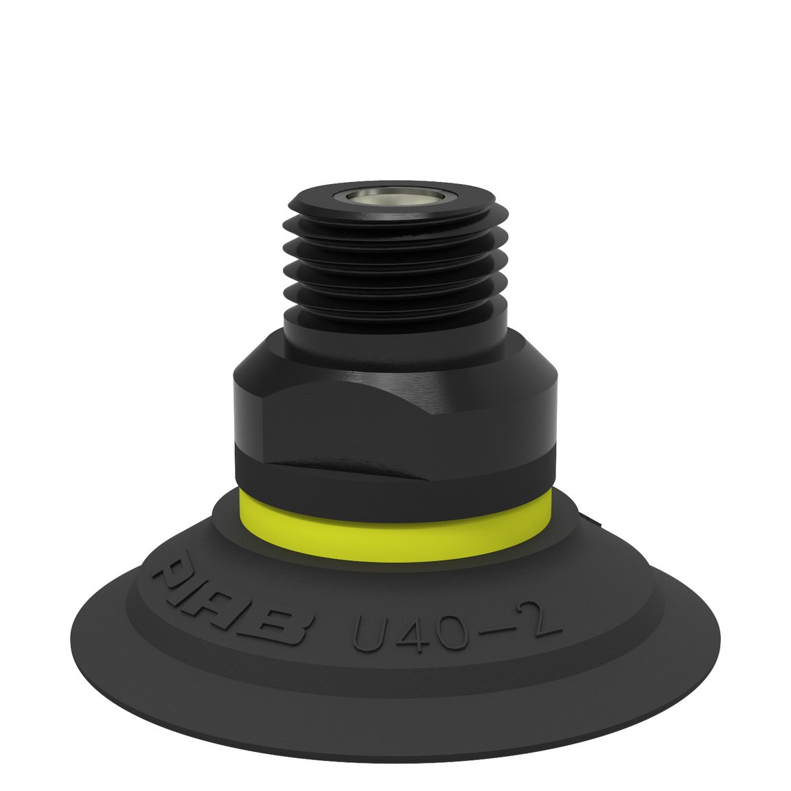 Suction cup U40-2 Nitrile-PVC, 1/4" NPT male, with mesh filter