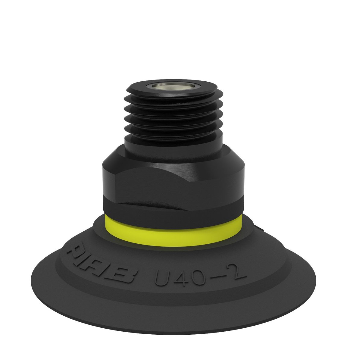 Suction cup U40-2 Nitrile-PVC, 1/4" NPT male, with mesh filter