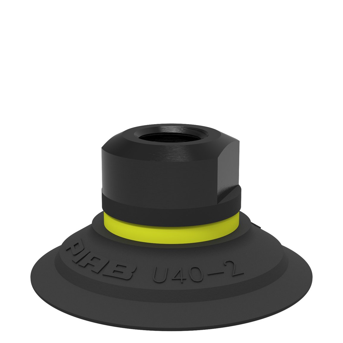 Suction cup U40-2 Nitrile-PVC, 1/8" NPSF female, with mesh filter