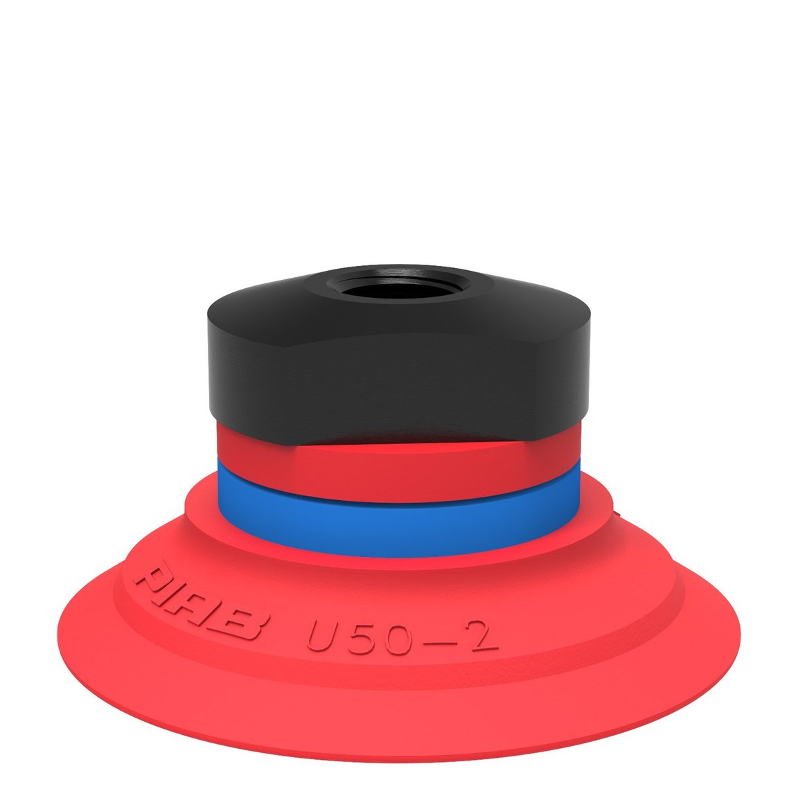 Suction cup U50-2 Silicone, 1/8" NPSF female - 1