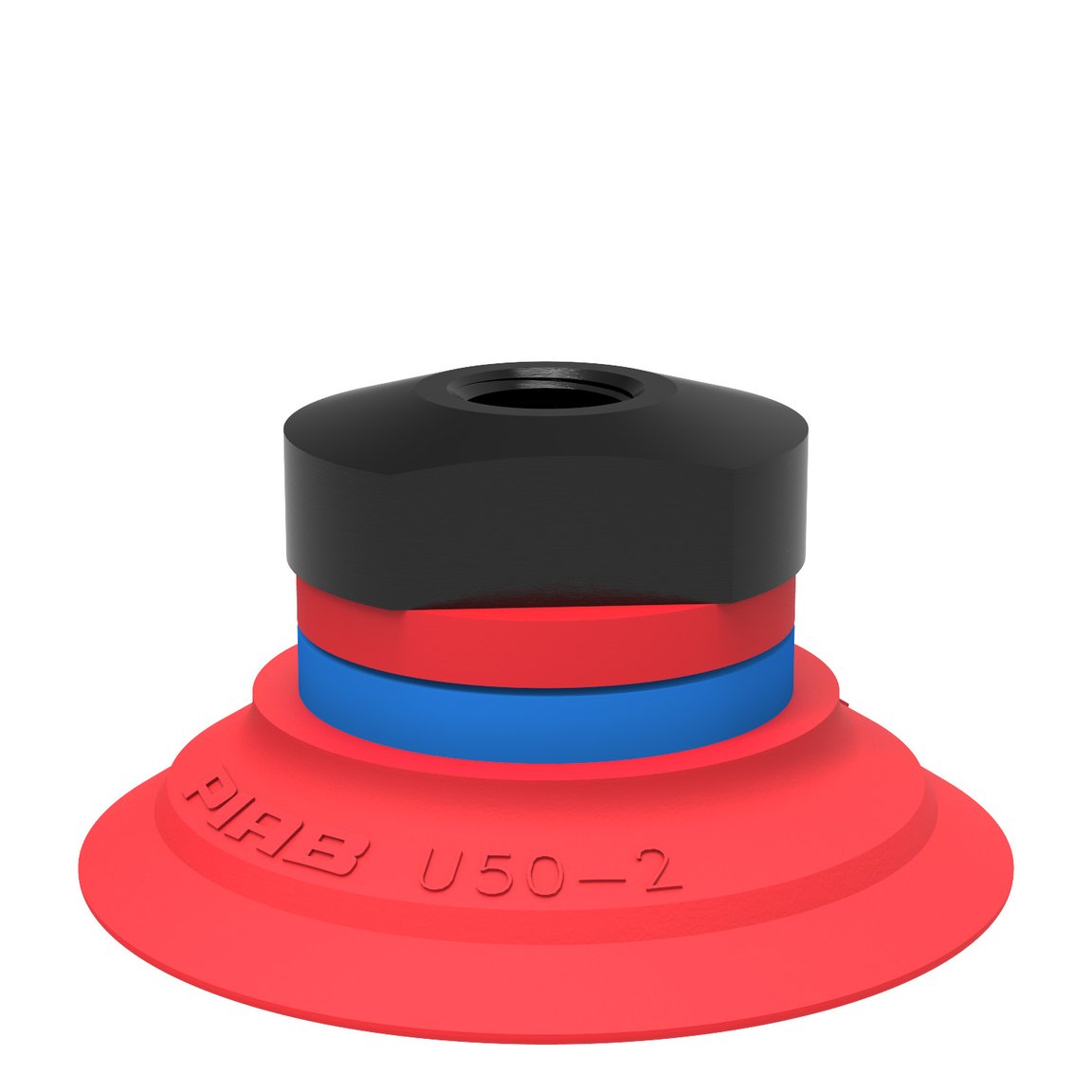 Suction cup U50-2 Silicone, 1/8" NPSF female - 1