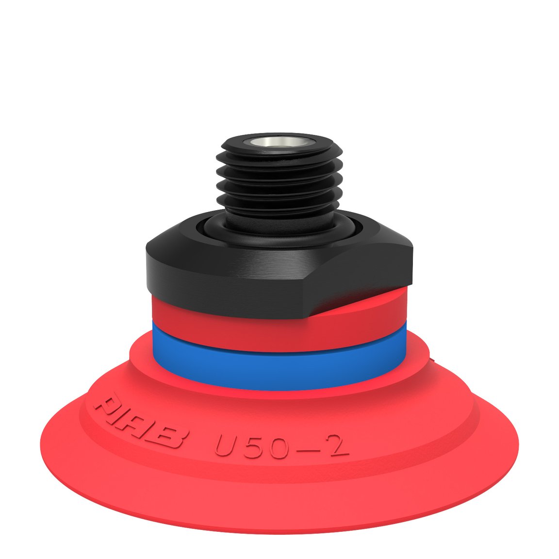 Suction cup U50-2 Silicone, G1/4" male, with mesh filter - 1