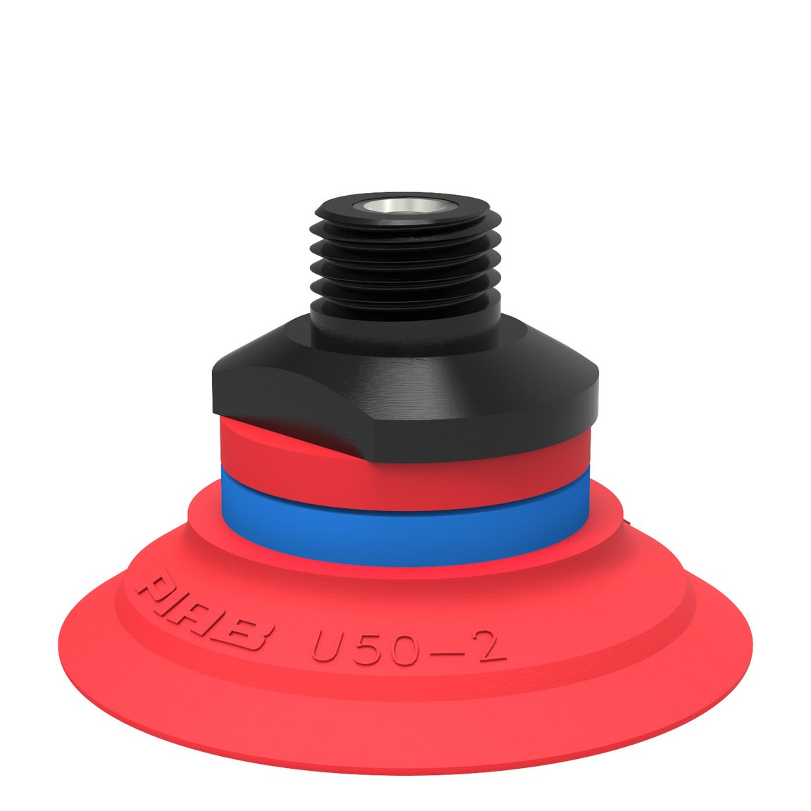 Suction cup U50-2 Silicone, 1/4" NPT male, with mesh filter - 1