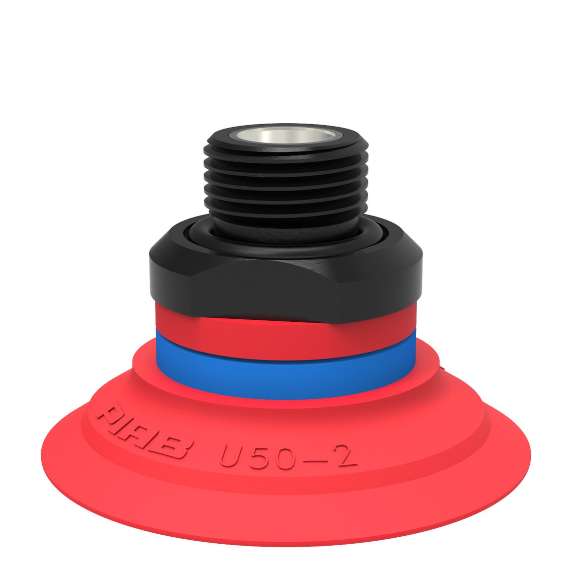 흡착 컵 U50-2 실리콘, G3/8" 수, 메쉬 필터 포함 - 1