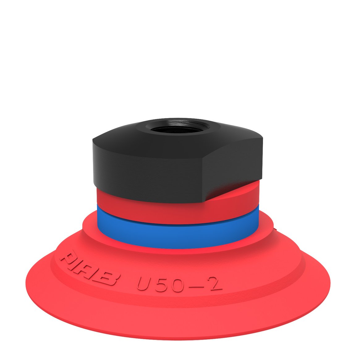 Suction cup U50-2 Silicone, 1/8" NPSF female, with mesh filter - 1