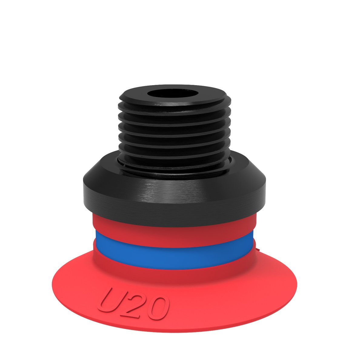 Suction cup U20 Silicone, G1/8" male/M5 female, PA - 1