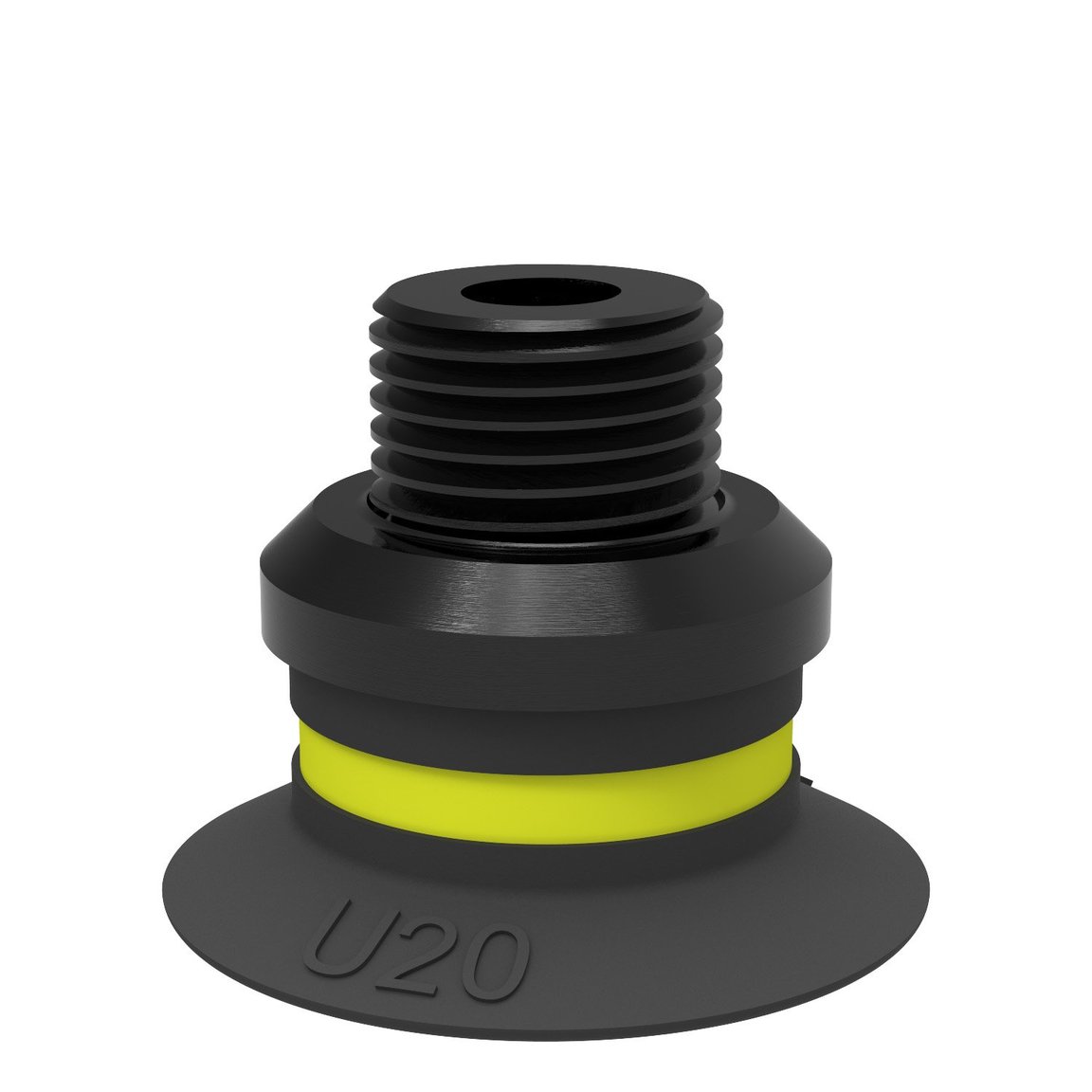 Suction cup U20 Chloroprene, G1/8" male/M5 female, PA - 1