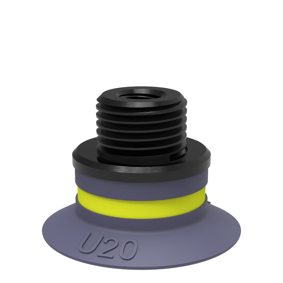Suction cup U20 HNBR, G1/8" male/M5 female