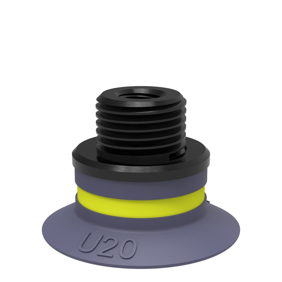 Suction cup U20 HNBR, G1/8" male/M5 female - 1