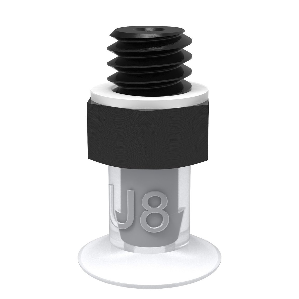 Suction cup U8 Silicone FCM, M5 male