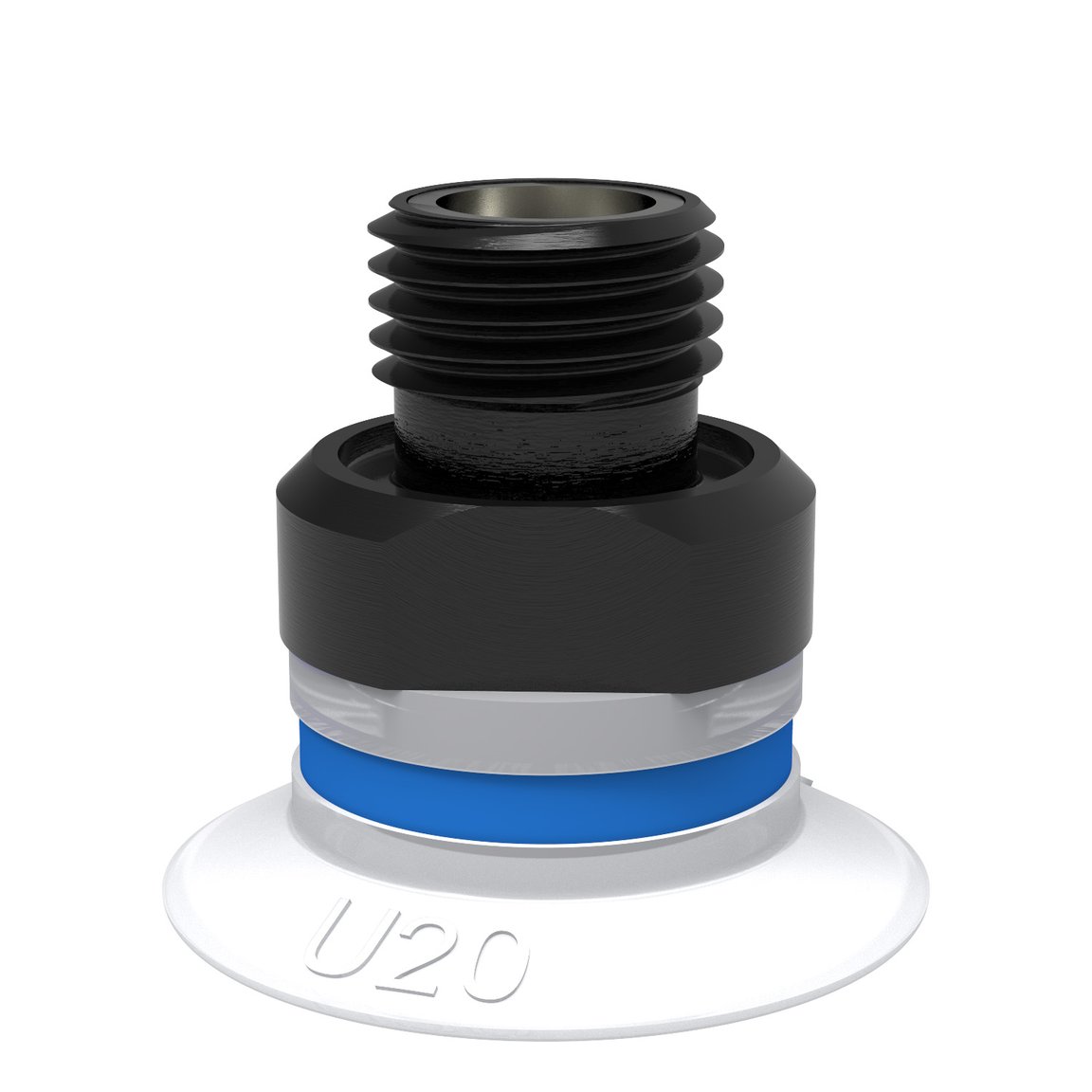 Suction cup U20 Silicone FCM, G1/8" male, with mesh filter - 1