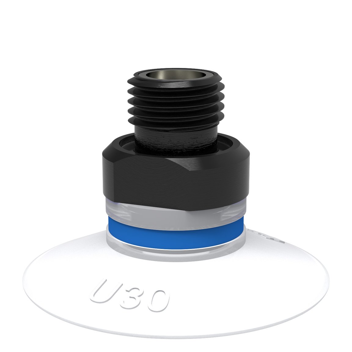 Suction cup U30 Silicone FCM, G1/8" male, with mesh filter - 1