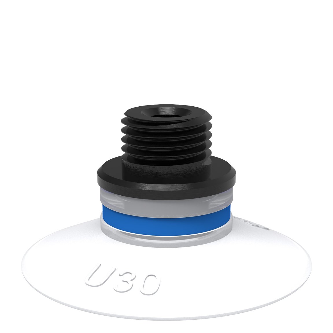 Suction cup U30 Silicone FCM, G1/8" male / M5 female, with mesh filter - 1
