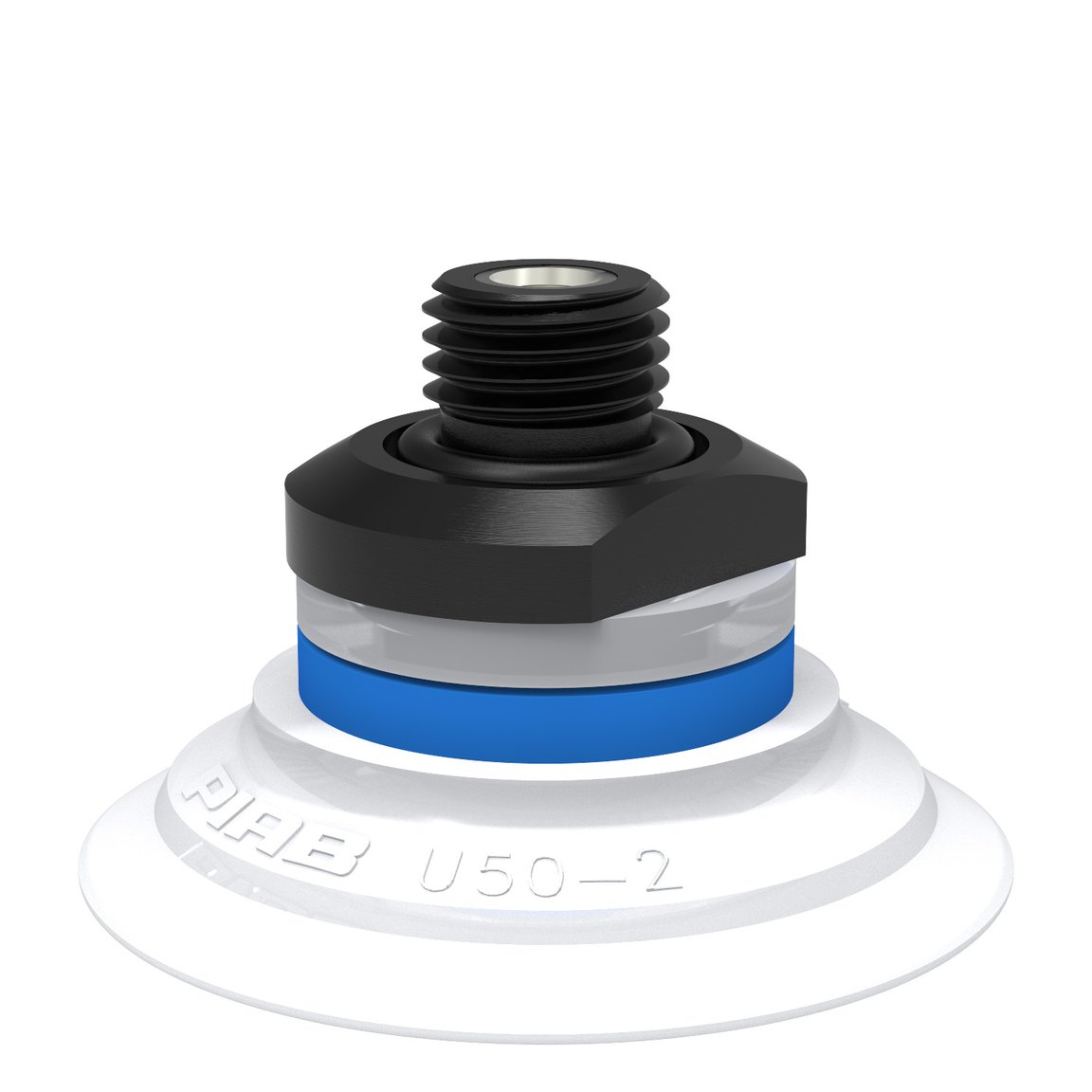Suction cup U50-2 Silicone FCM, G1/4" male, with mesh filter - 1