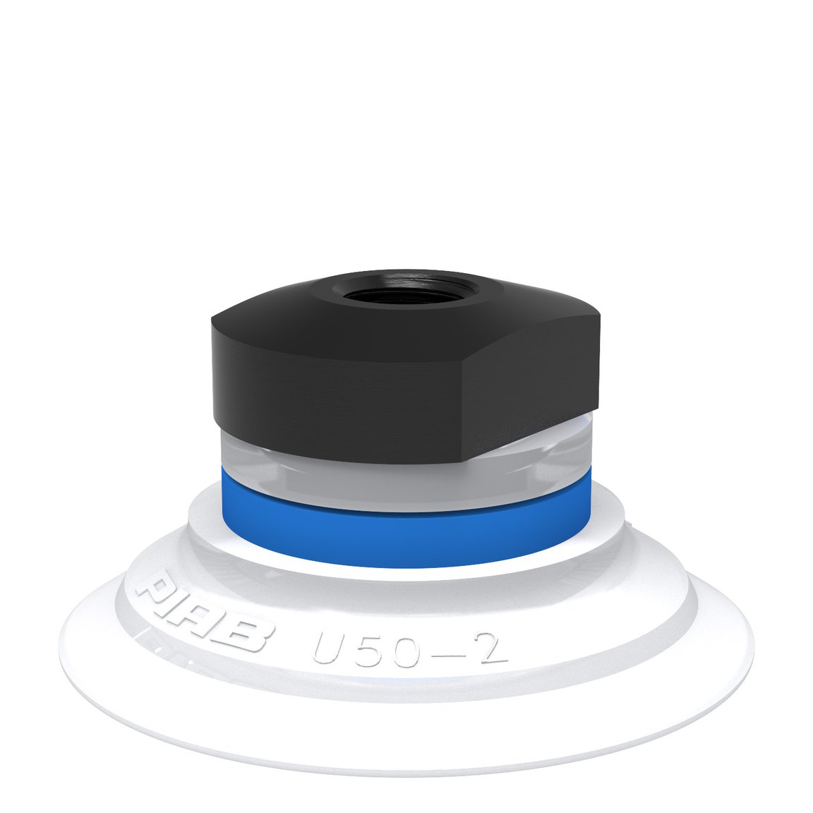 Suction cup U50-2 Silicone FCM, 1/8" NPSF female, with mesh filter - 1
