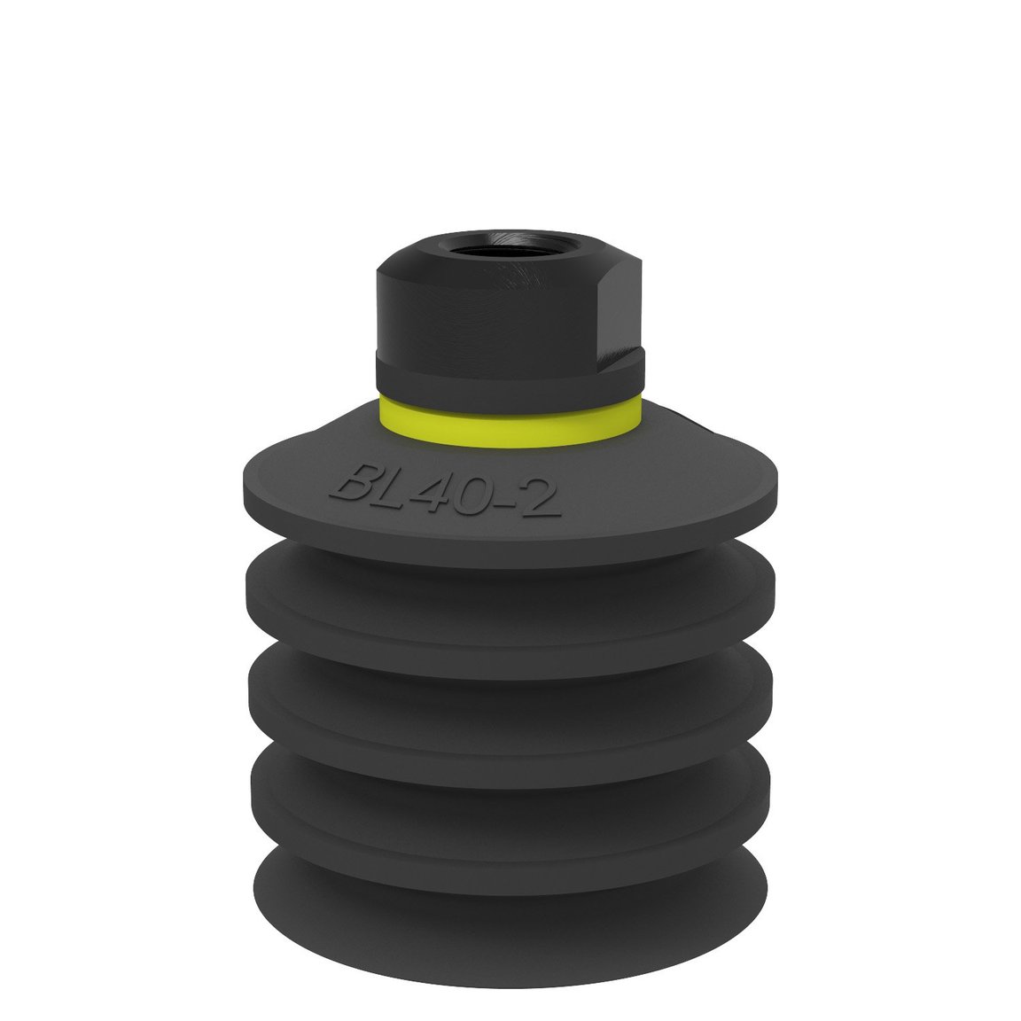 Suction cup BL40-2 Chloroprene, 1/8" NPSF female, with dual flow control valve