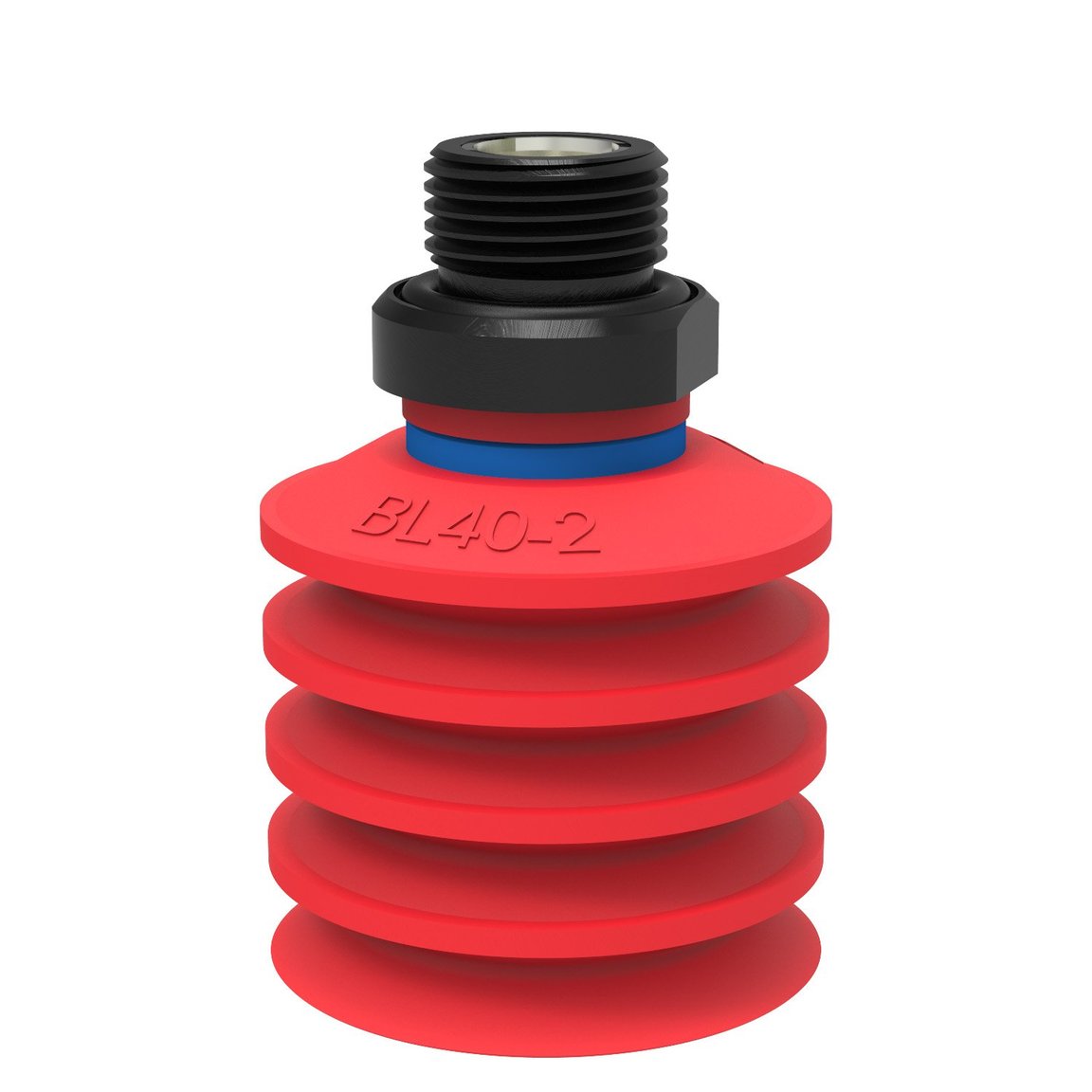 Suction cup BL40-2 Silicone, G3/8" male, with dual flow control valve - 1