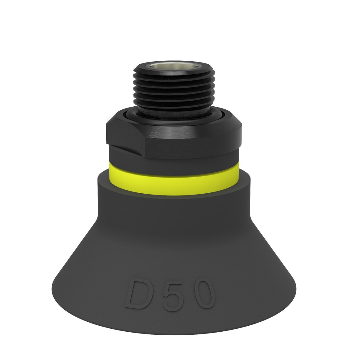 Suction cup D50 Chloroprene, G3/8" male, with mesh filter - 1