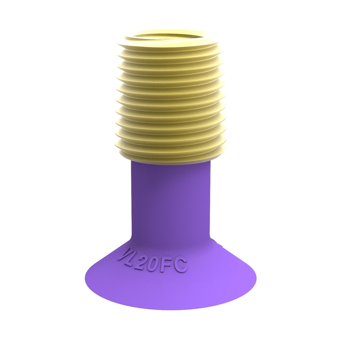 Suction cup VL20FC, 1/4"NPT-1/8"NPSF