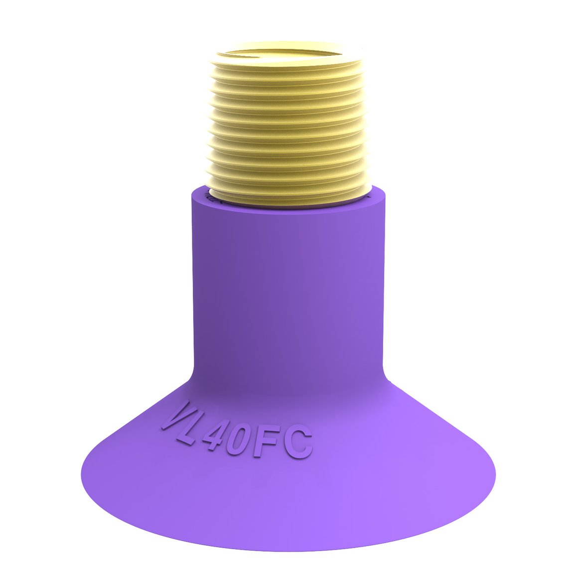 Suction cup VL40FC, 3/8"NPT-1/4"NPSF - 1