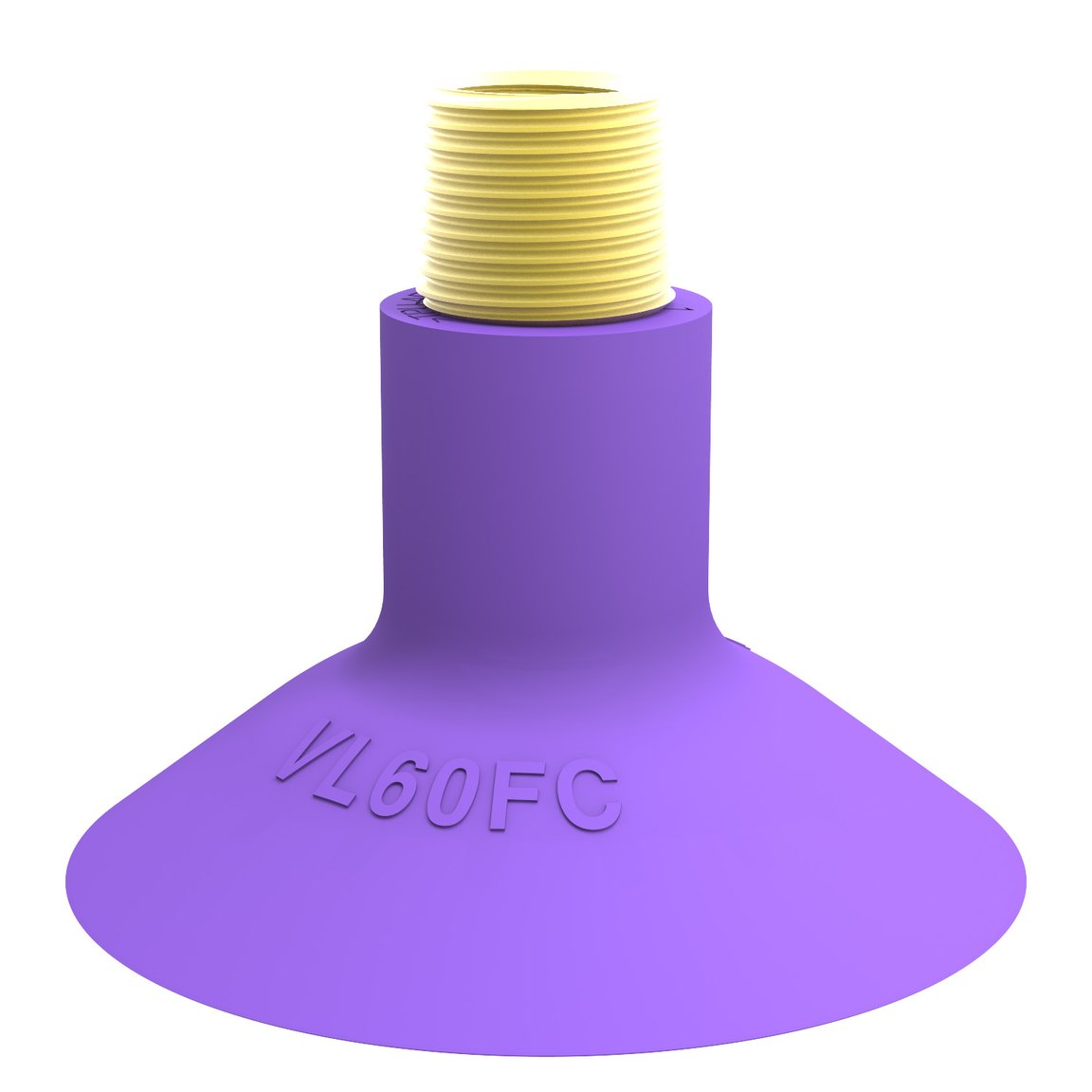 Suction cup VL60FC, 3/8"NPT-1/4"NPSF - 1