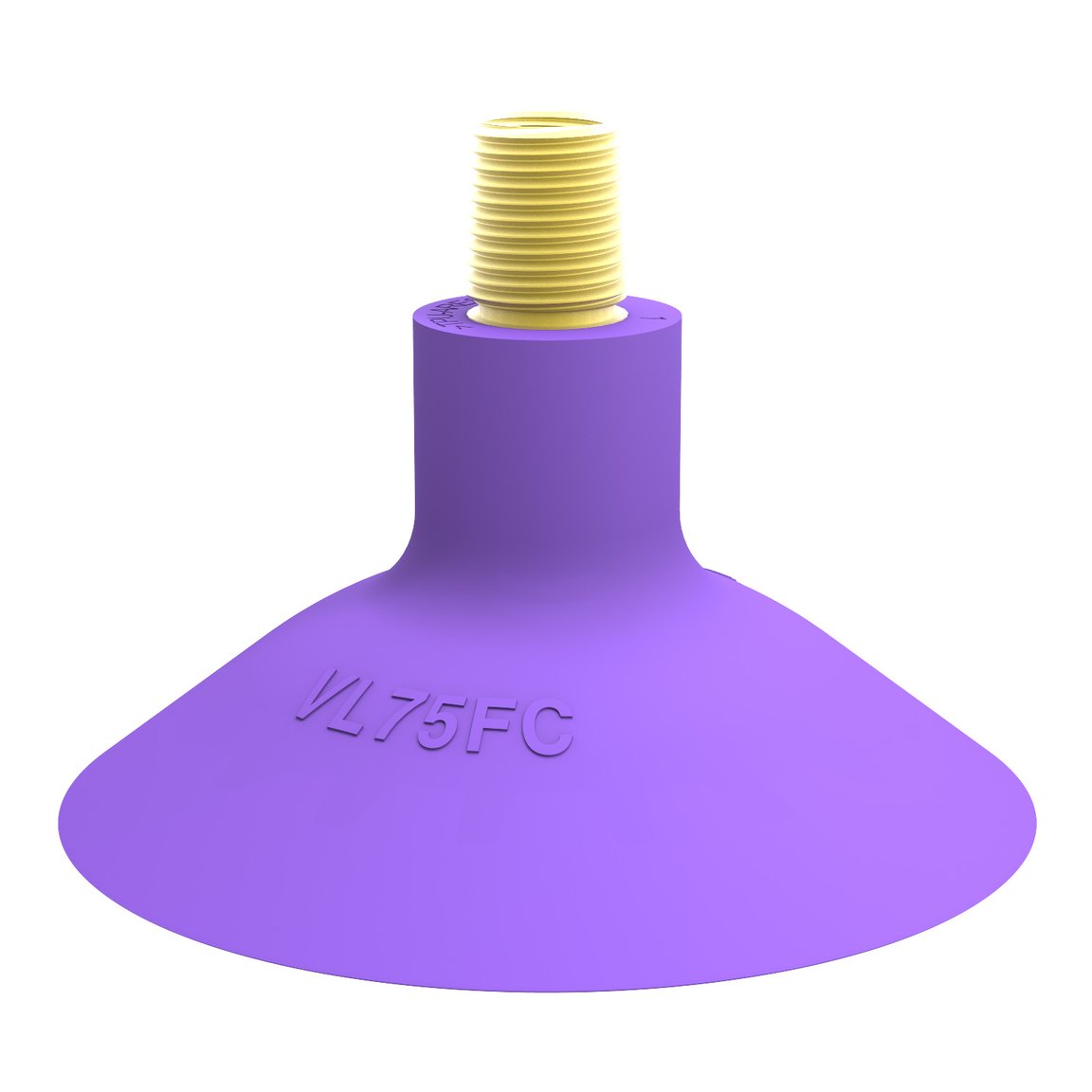 Suction cup VL75FC, 1/4"NPT-1/8"NPSF