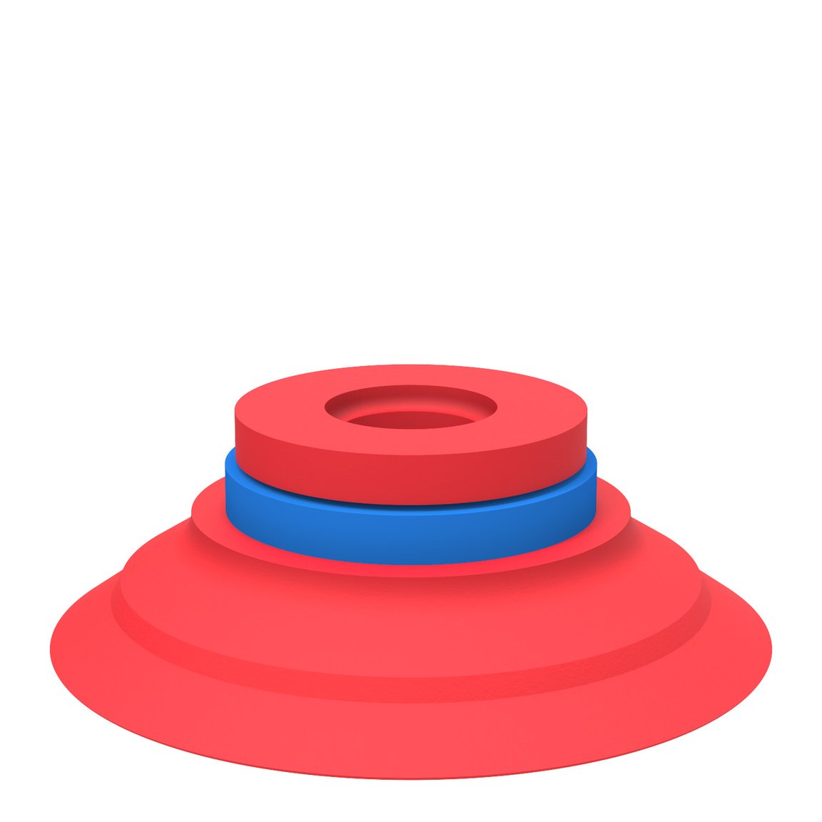 Suction cup F50-2 Silicone, for fitting with cone valve - 1