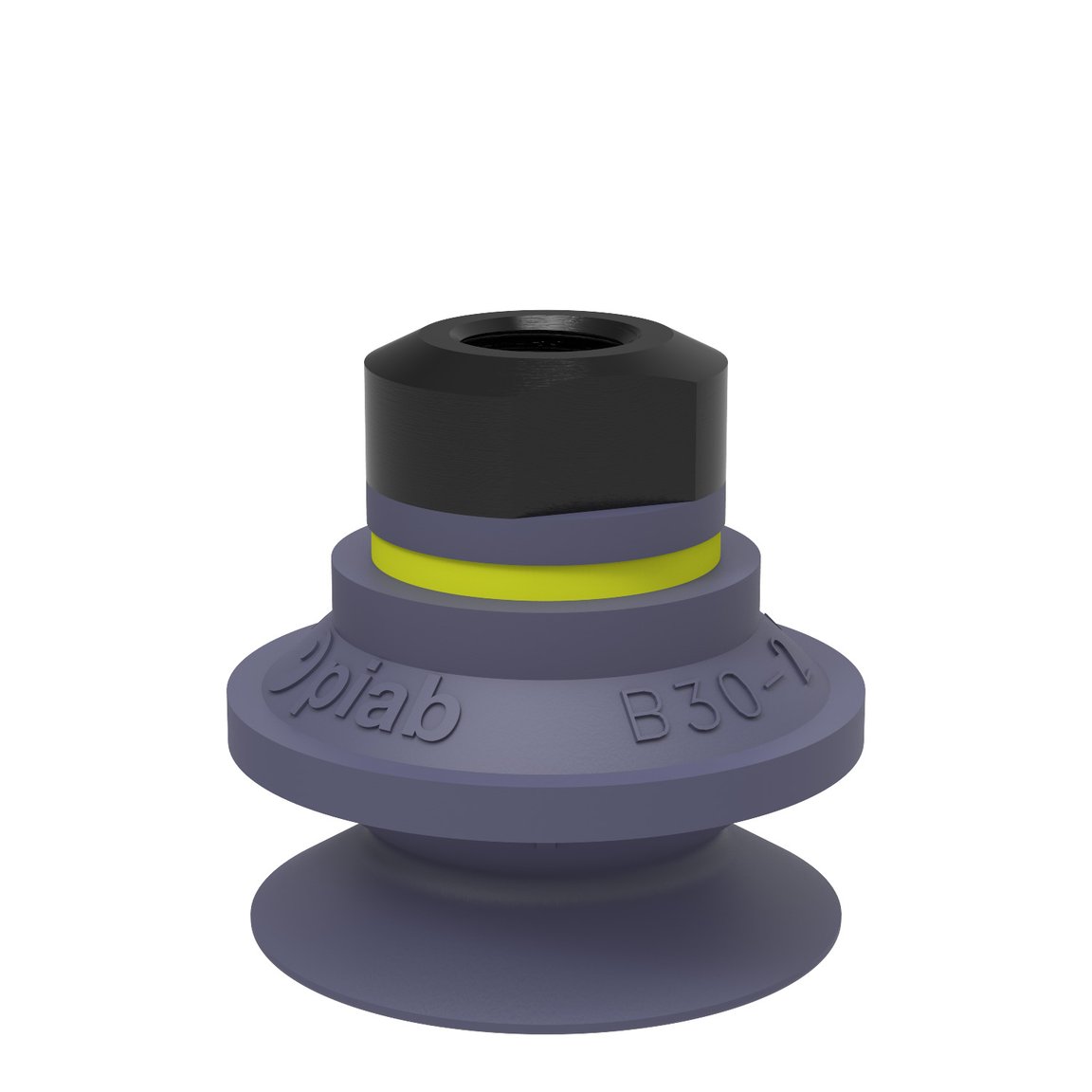 Suction cup B30-2 HNBR, 1/8" NPSF female, with dual flow control valve - 1