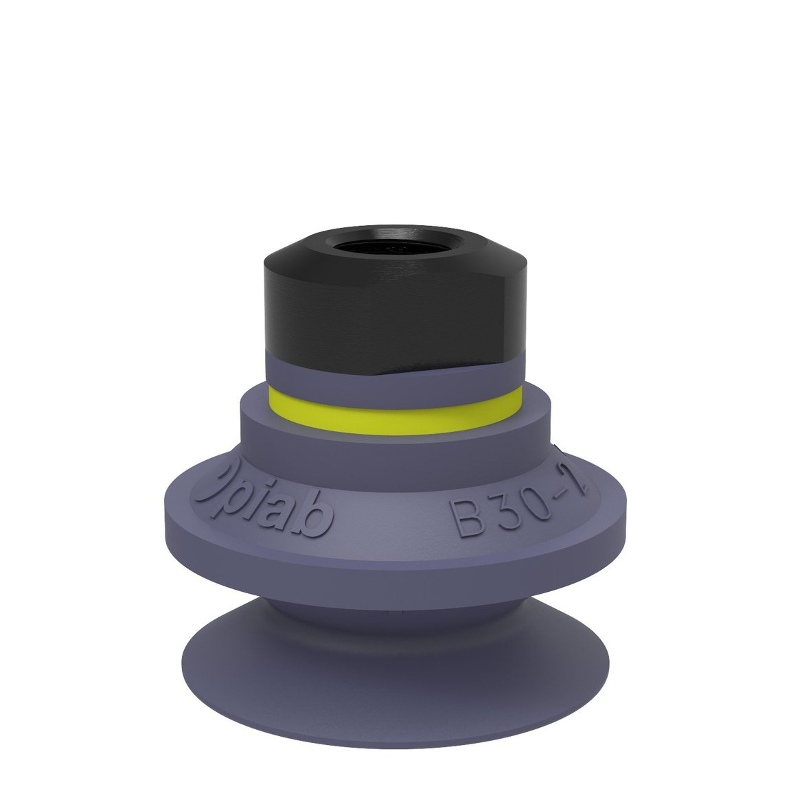 Suction cup B30-2 HNBR, 1/8" NPSF female, with dual flow control valve - 1