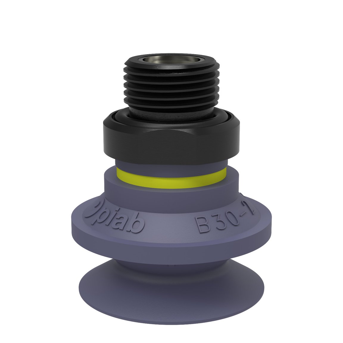 Suction cup B30-2 HNBR, G3/8" male, with dual flow control valve - 1