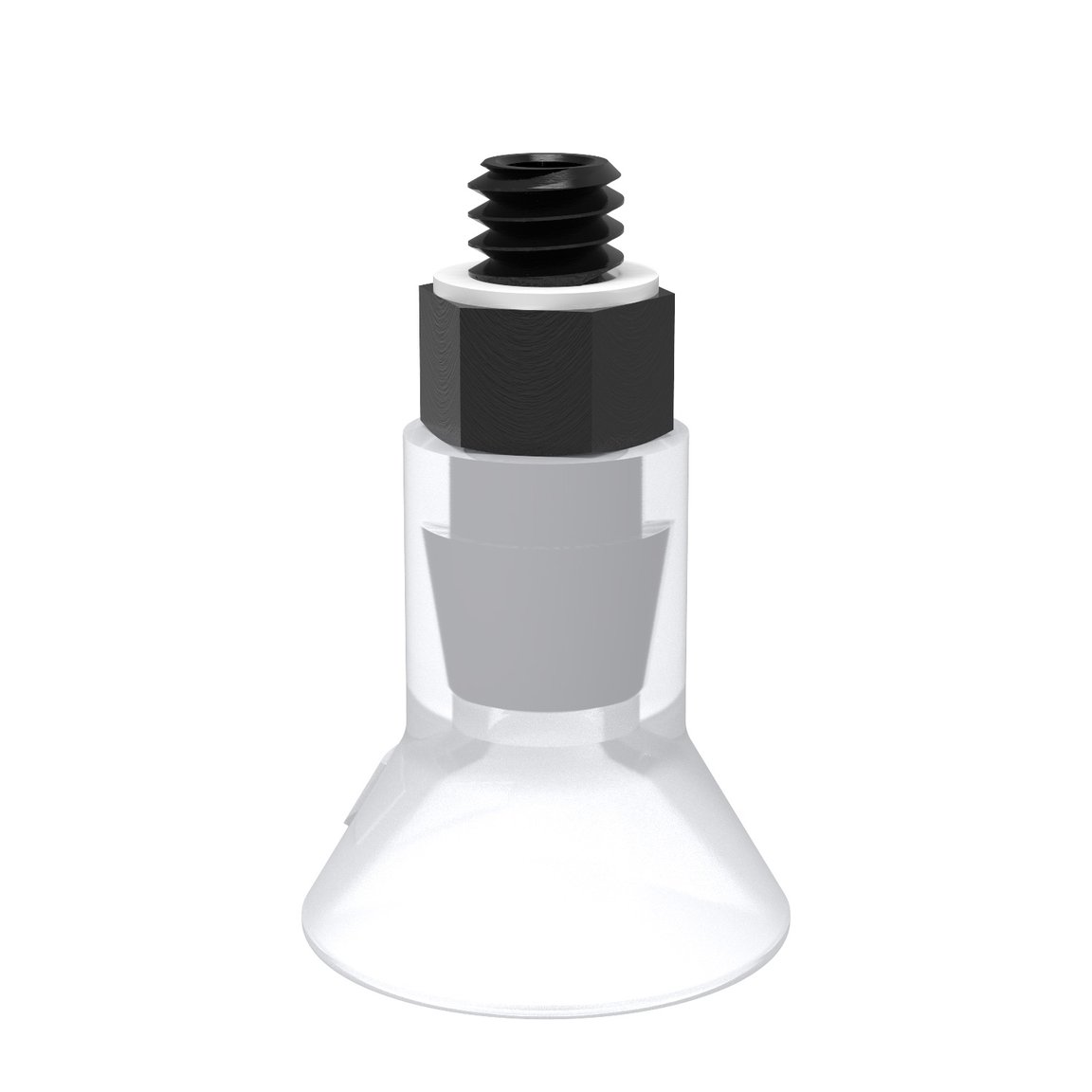 Suction cup D15-2 Silicone FCM, M5 male - 1