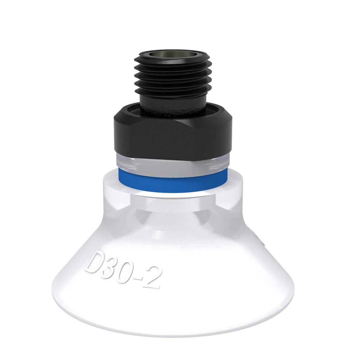 Suction cup D30-2 Silicone FCM, G1/8" male, with mesh filter - 1