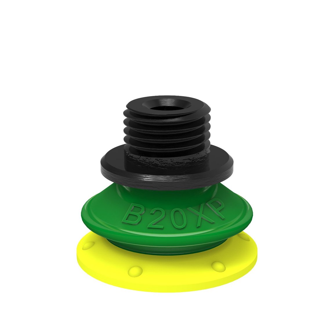 Suction cup B20XP Polyurethane 30/60, G1/8" male / M5 female, with mesh filter