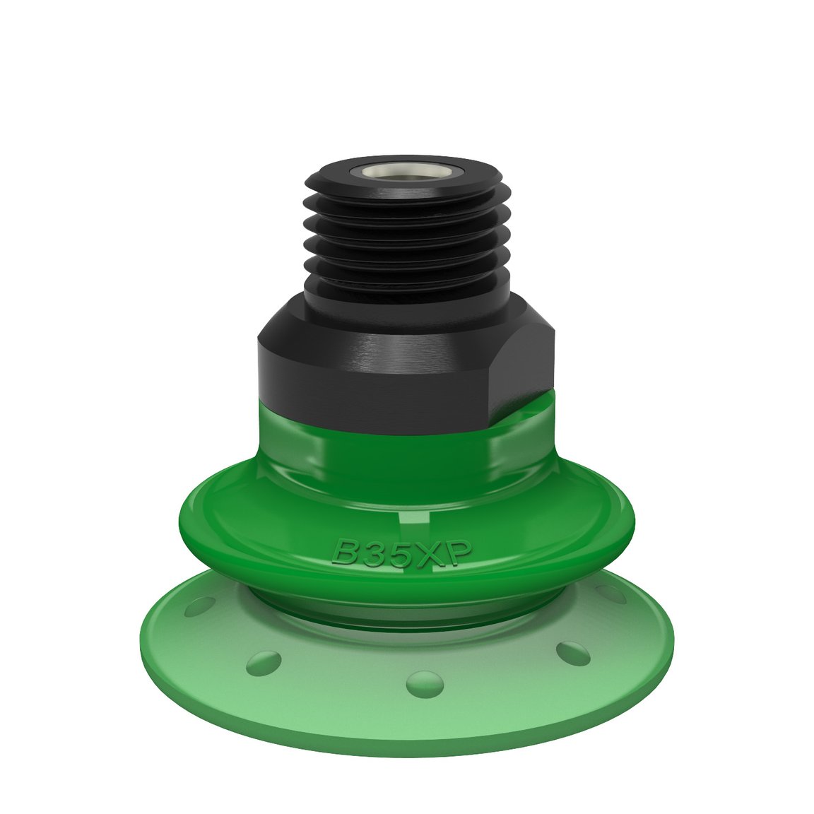 Sugkopp B35XP Polyuretan 60, 1/4" NPT Hane, med nätfilter - 1