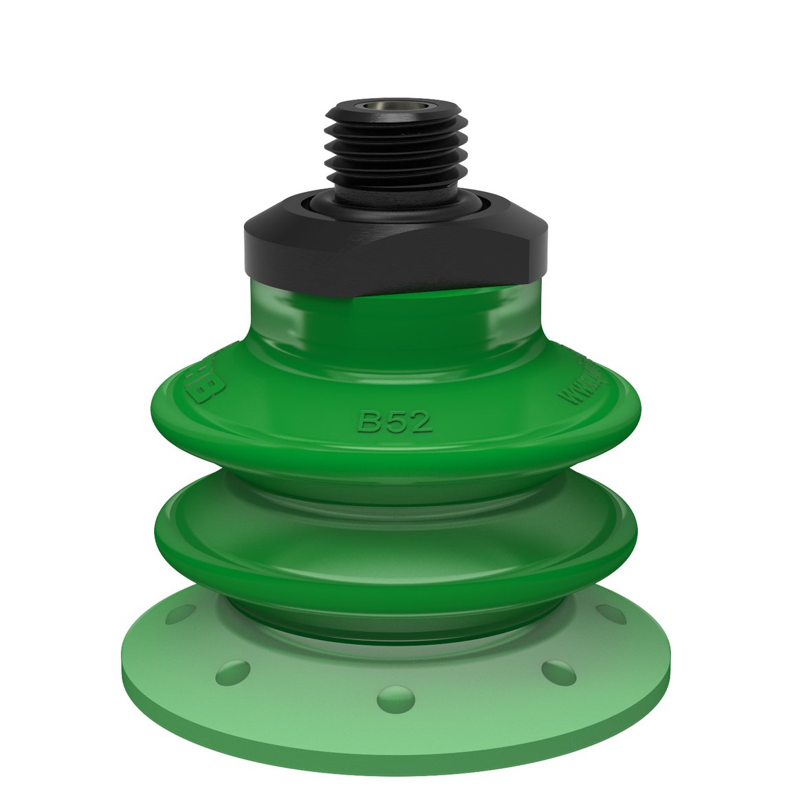 Suction cup BX52P Polyurethane 60 with filter, G1/4" male, with mesh filter