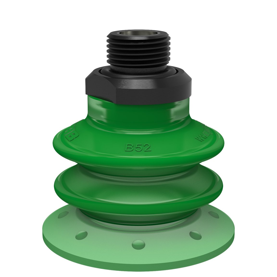 Suction cup BX52P Polyurethane 60 with filter, G3/8" male, with mesh filter