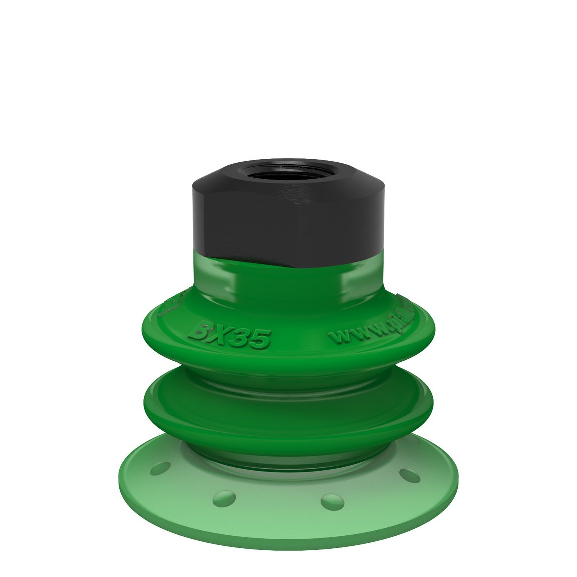 Ventouse BX35P Polyuréthane 60 avec filtre, 1/8" NPSF fem., avec limiteur de débit
