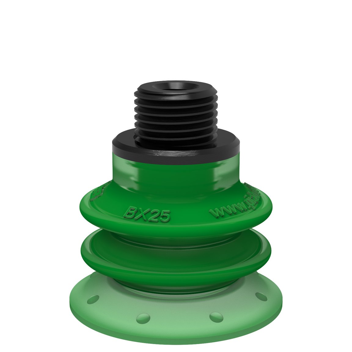 Suction cup BX25P Polyurethane 60 with filter, G1/8" male / M5 female