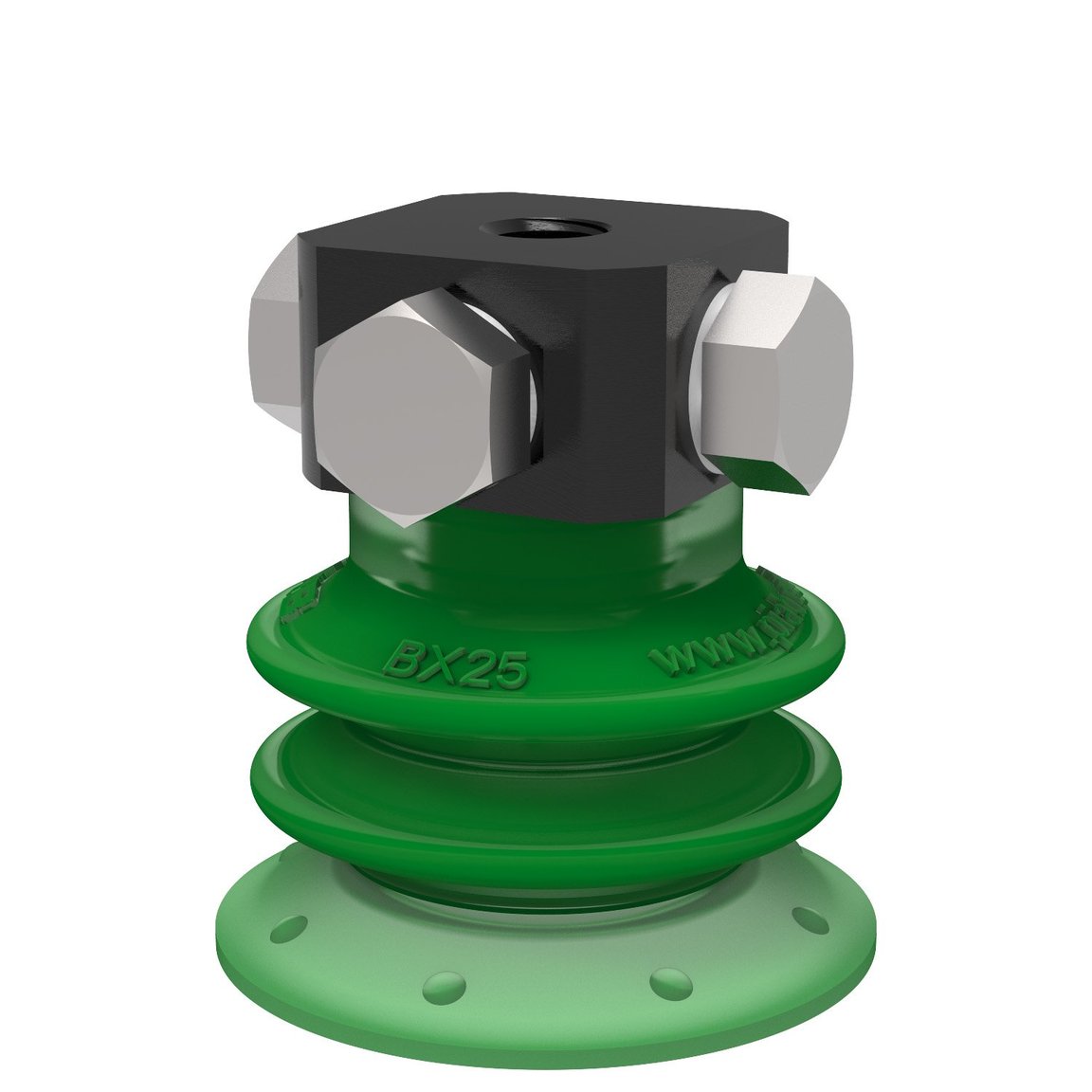 Suction cup BX25P Polyurethane 60 with filter, 5xM5 female