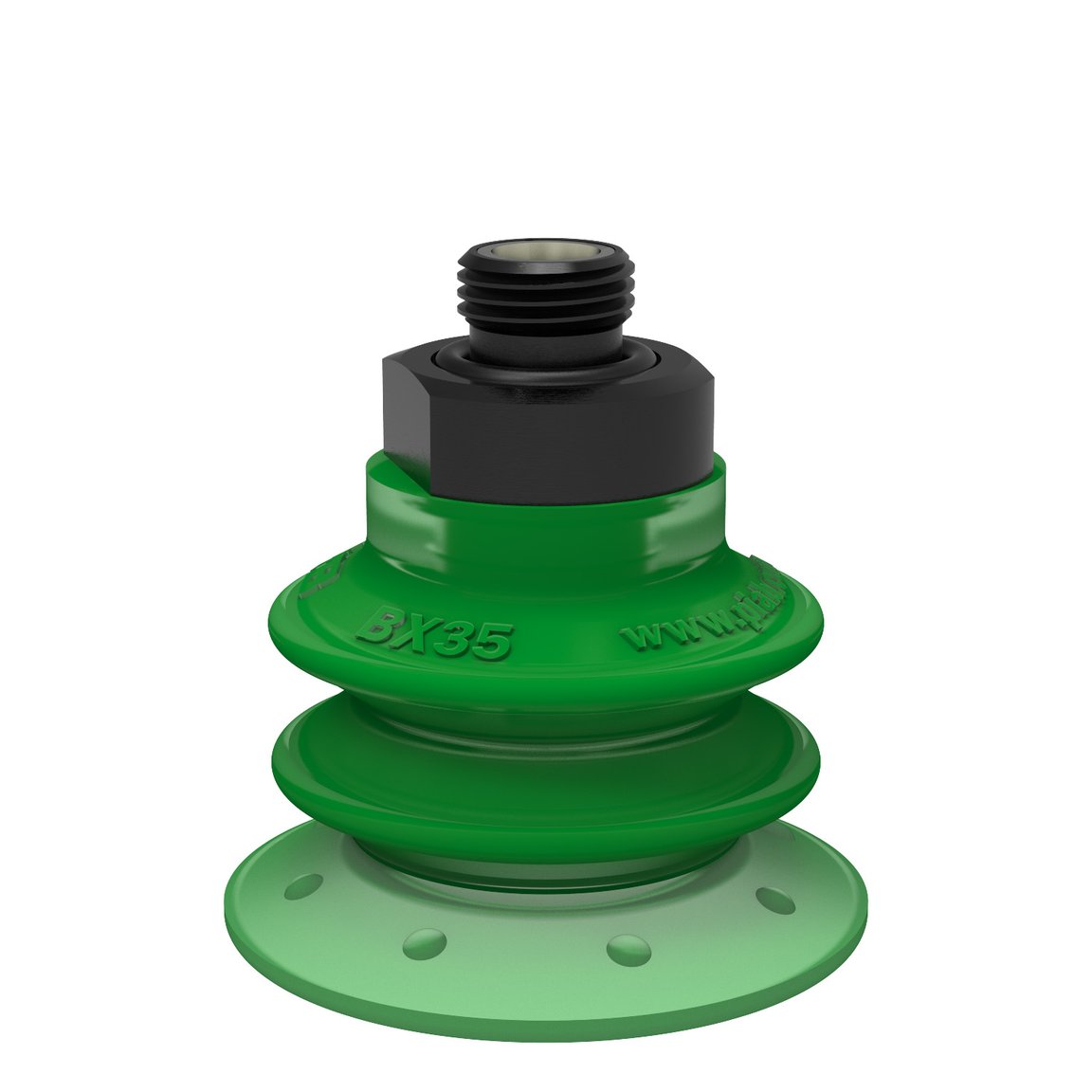 Suction cup BX35P Polyurethane 60 with filter, G1/8" male, with mesh filter - 1