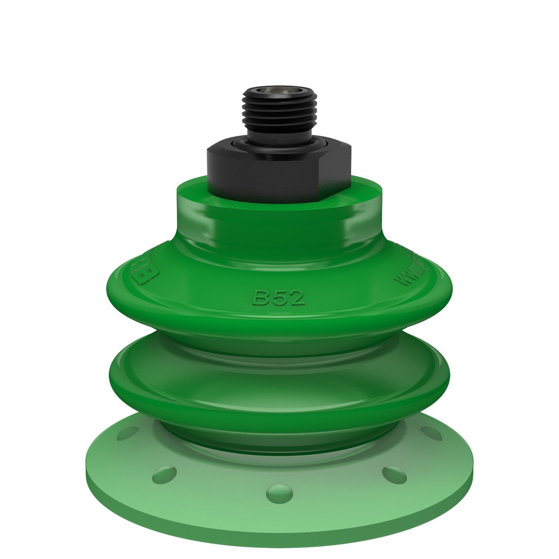 Ventouse BX52P Polyuréthane 60 avec filtre, G1/8" mâle, avec filtre maille - 1