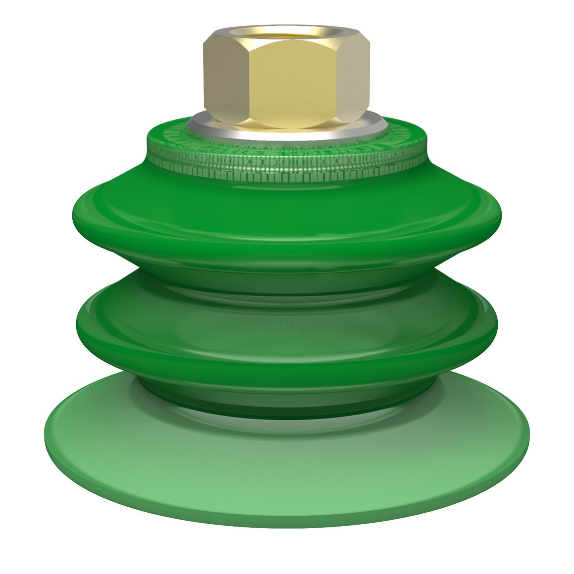 Suction cup BX75P Polyurethane 60 with filter, brass 3/8" NPSF female - 1