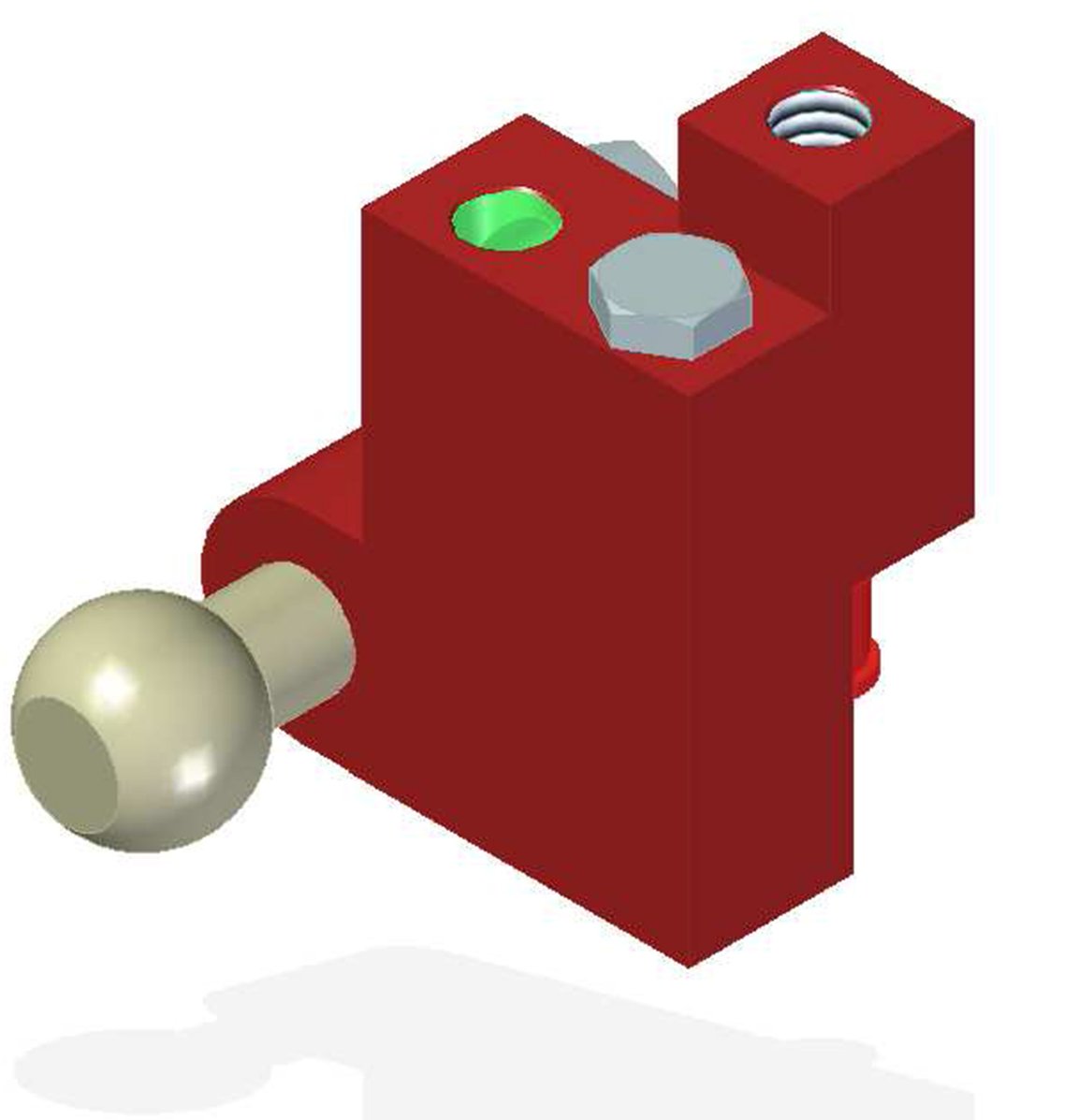 Vacuum Check Valve VT-1H COAX®, G threads, Ball joint, Left hand connection