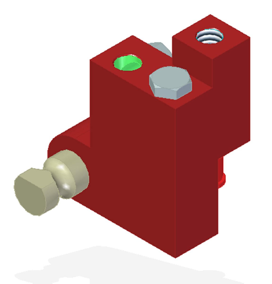 Vacuum Check Valve VT-1H COAX®, G threads, Lock pin 19, Left hand connection