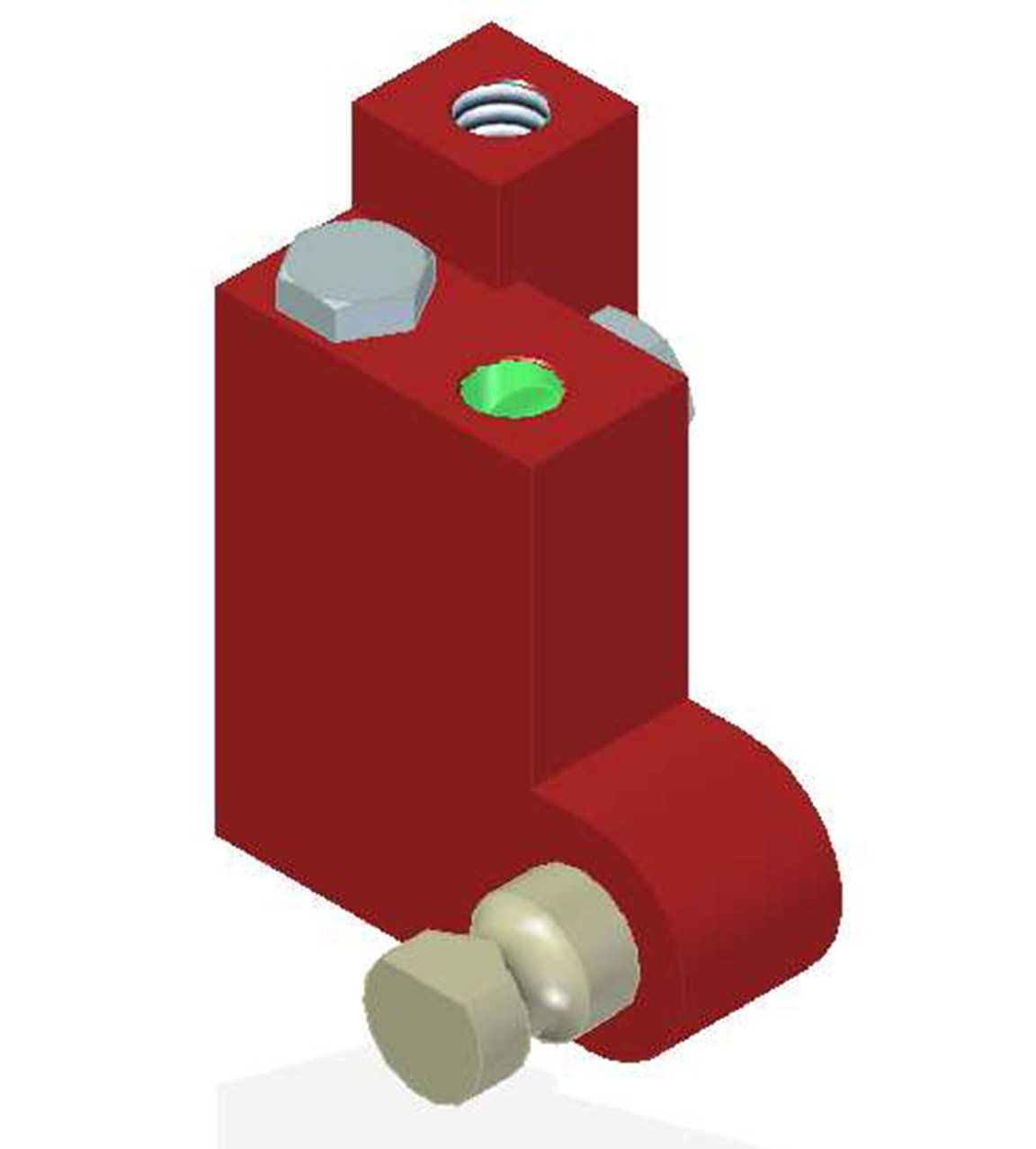 Vacuum Check Valve VT-1H COAX®, G threads, Lock pin 19, Right hand connection