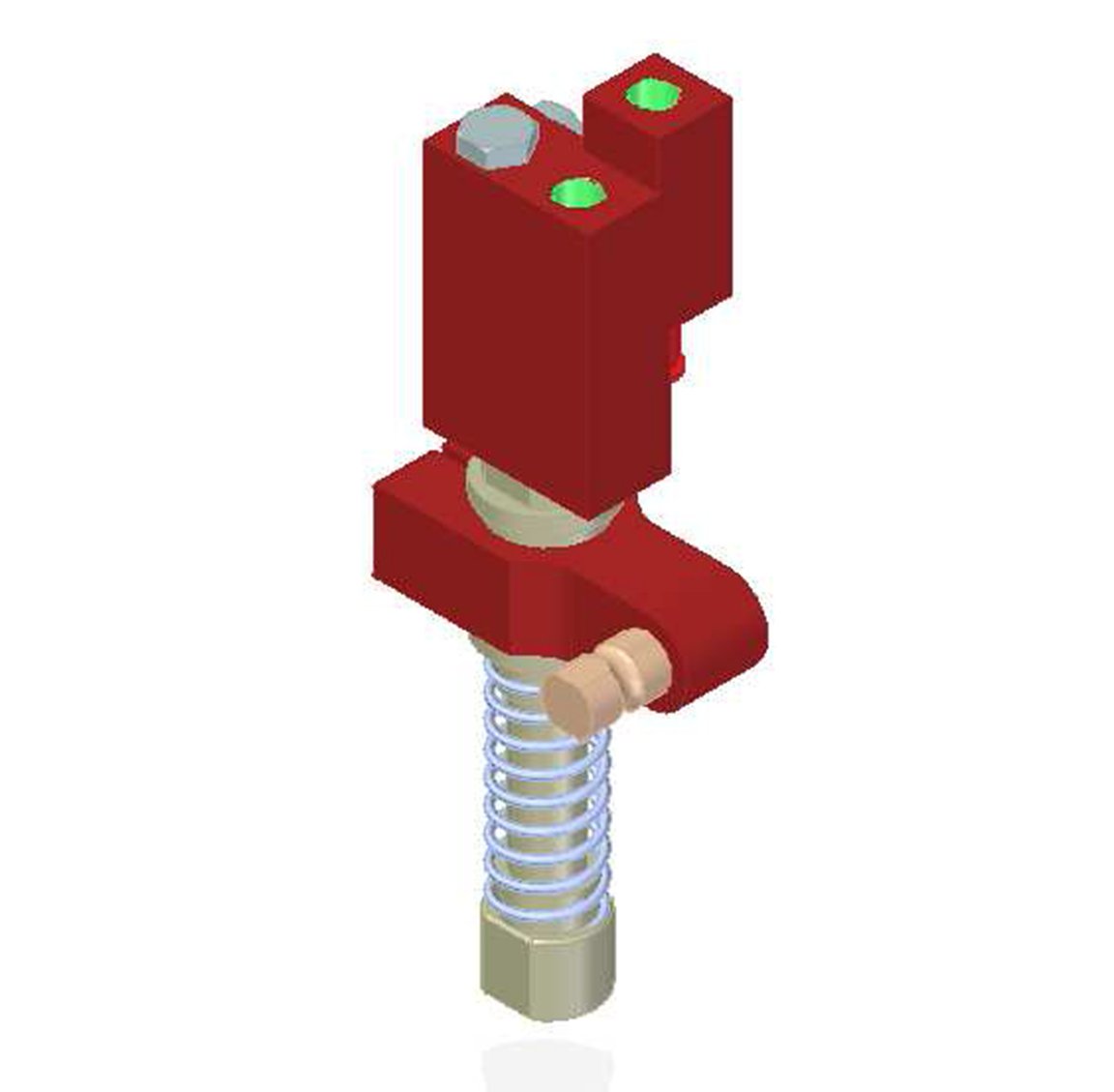 Vacuum Check Valve VT-1H COAX® with level compensator, G threads, Lock pin 16, Right hand connection