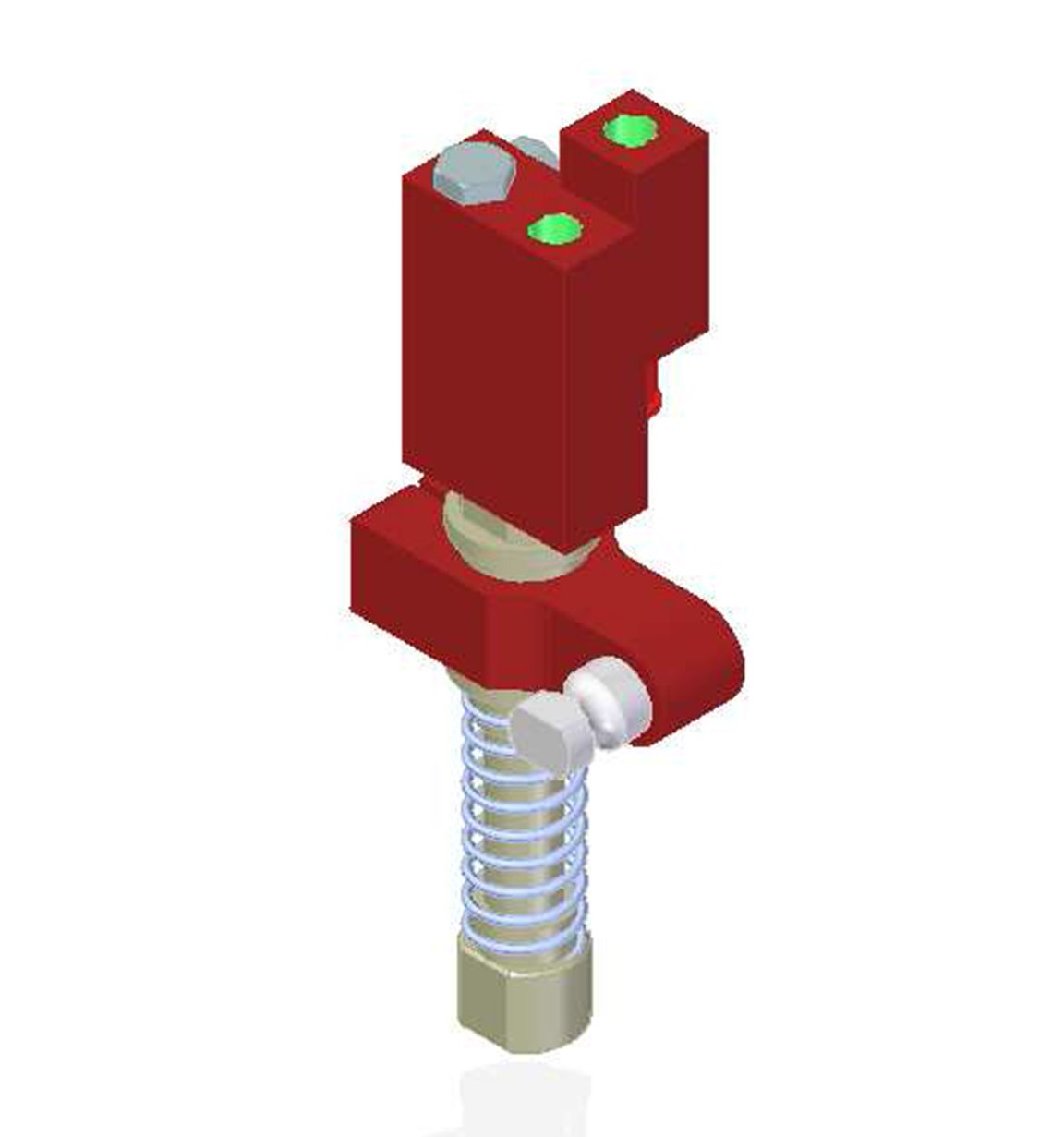 Vacuum Check Valve VT-1H COAX® with level compensator, G threads, Lock pin 19, Right hand connection