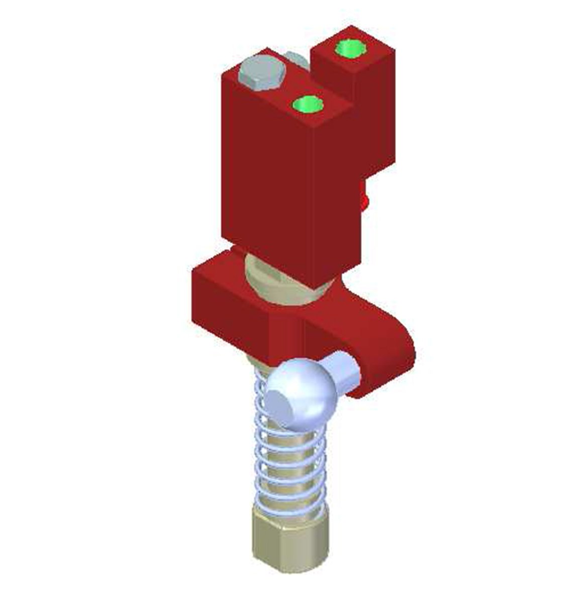 Vacuum Check Valve VT-1H COAX® with level compensator, G threads, Ball joint, Right hand connection